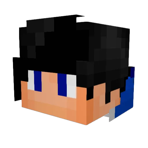 moneyman_8D Minecraft avatar head, 3D render