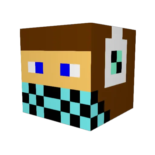 moneymann43 Minecraft avatar head, 3D render