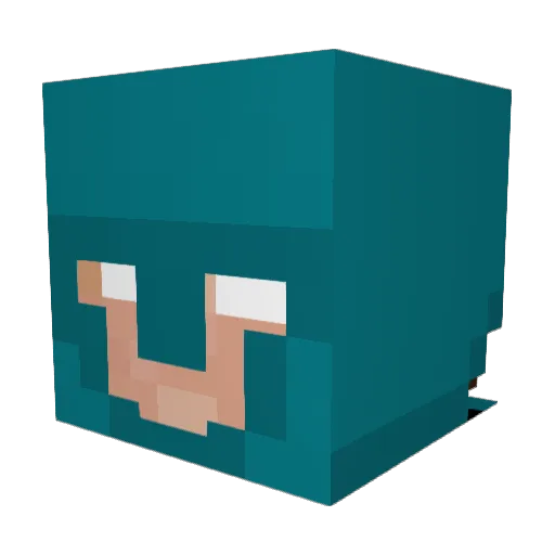moneymonger Minecraft avatar head, 3D render