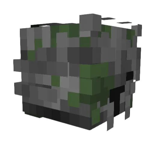 moneypoopoo Minecraft avatar head, 3D render
