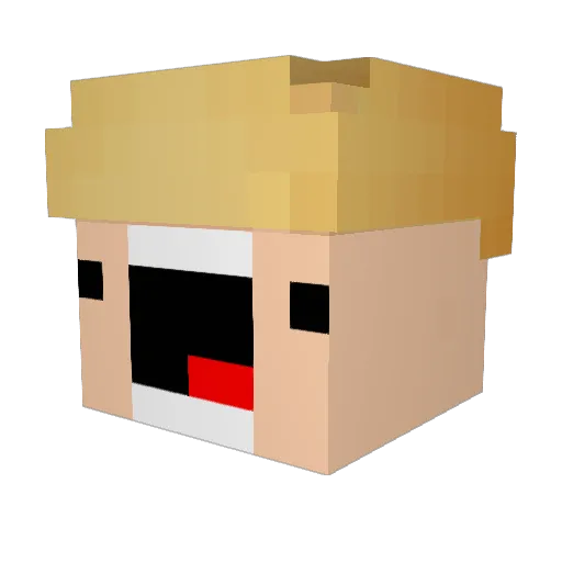 mongal_o12 Minecraft avatar head, 3D render