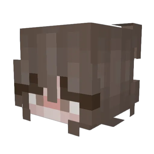 mongeose Minecraft avatar head, 3D render