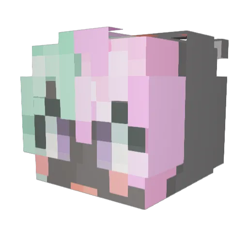 mongeul33 Minecraft avatar head, 3D render
