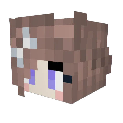 mongggz Minecraft avatar head, 3D render