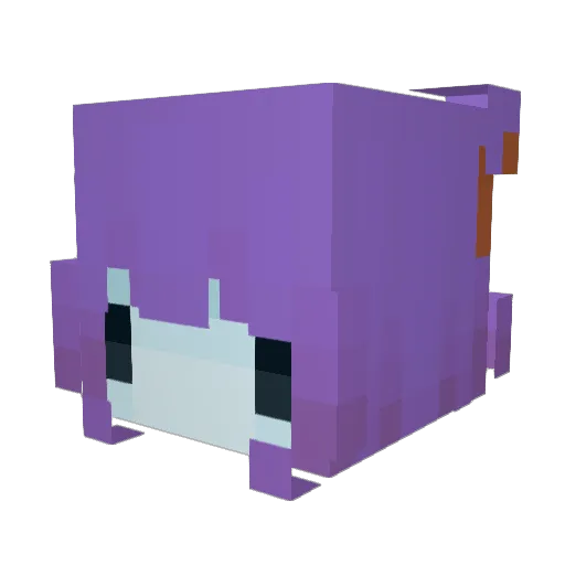 monggo_ Minecraft avatar head, 3D render