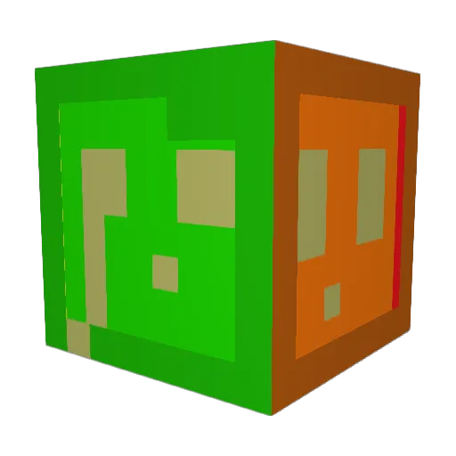 mongkey13 Minecraft avatar head, 3D render
