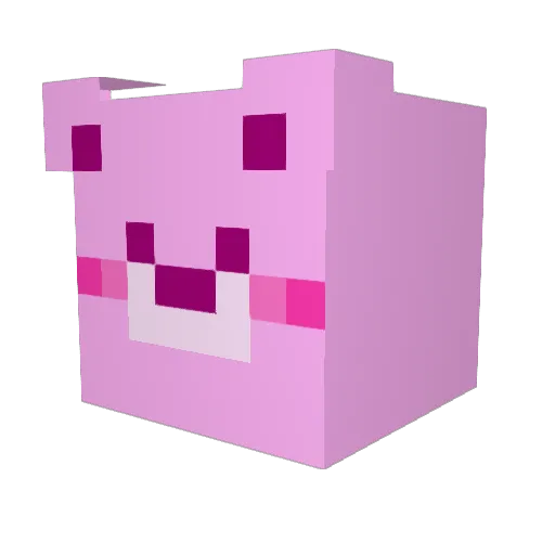 mongmyang Minecraft avatar head, 3D render