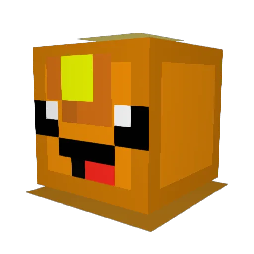 mongolianponcake Minecraft avatar head, 3D render
