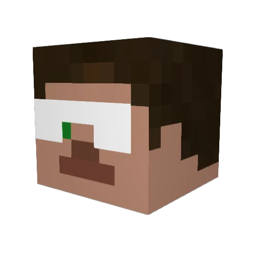 monguz1108 Minecraft avatar head, 3D render