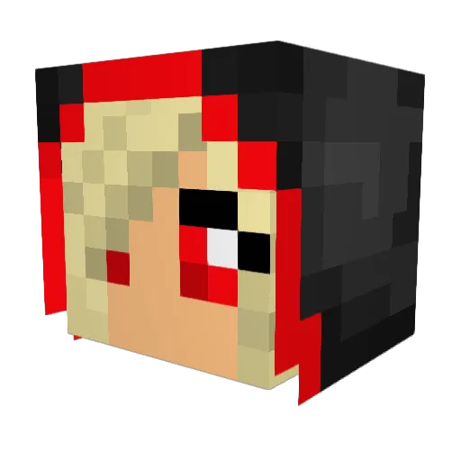 monhol Minecraft avatar head, 3D render