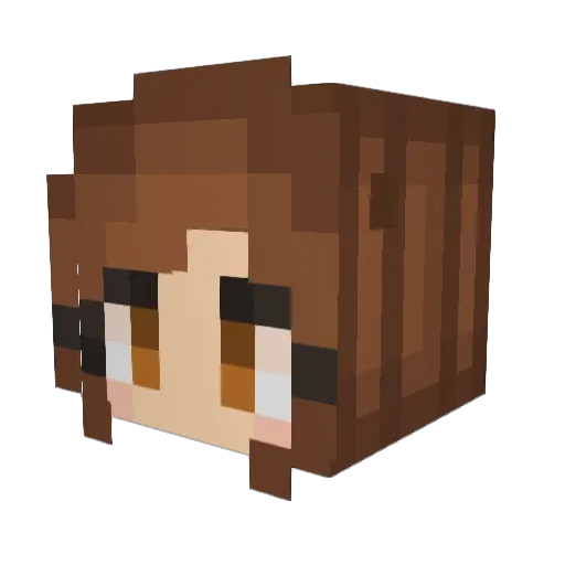 moni2710 Minecraft avatar head, 3D render