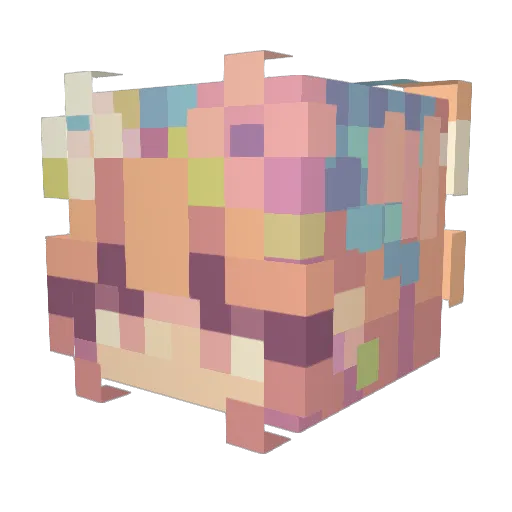 moni282000 Minecraft avatar head, 3D render