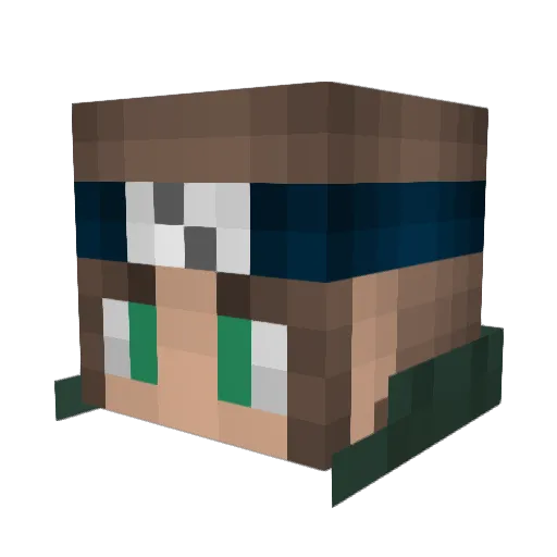 monica_coolfire Minecraft avatar head, 3D render