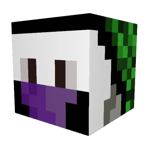 monicaml14 Minecraft avatar head, 3D render