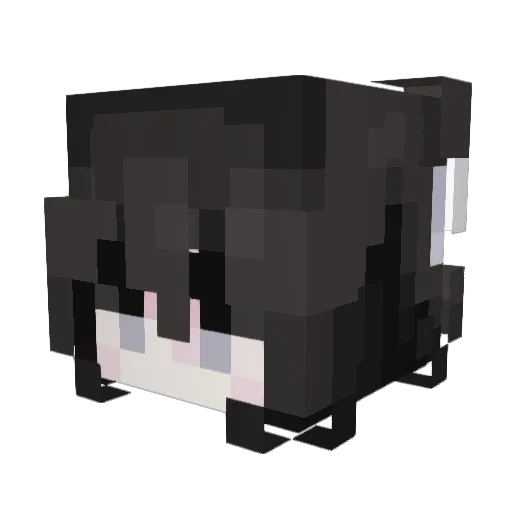 monieeiei Minecraft avatar head, 3D render