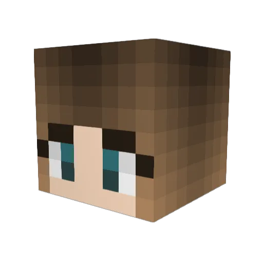 monijaz17 Minecraft avatar head, 3D render