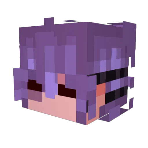 monikophobia Minecraft avatar head, 3D render