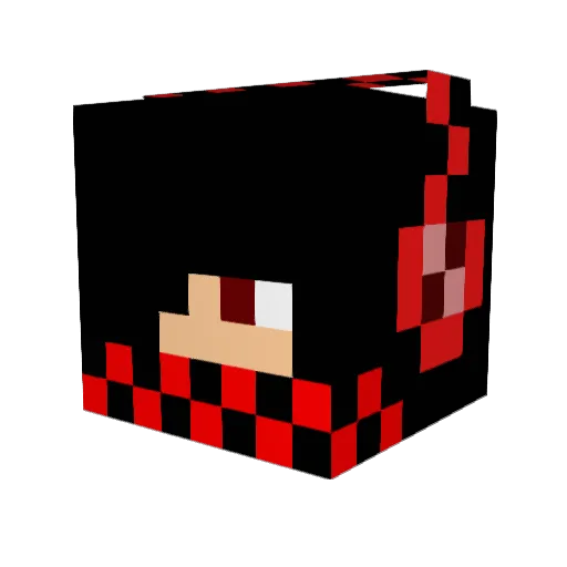 monitors Minecraft avatar head, 3D render