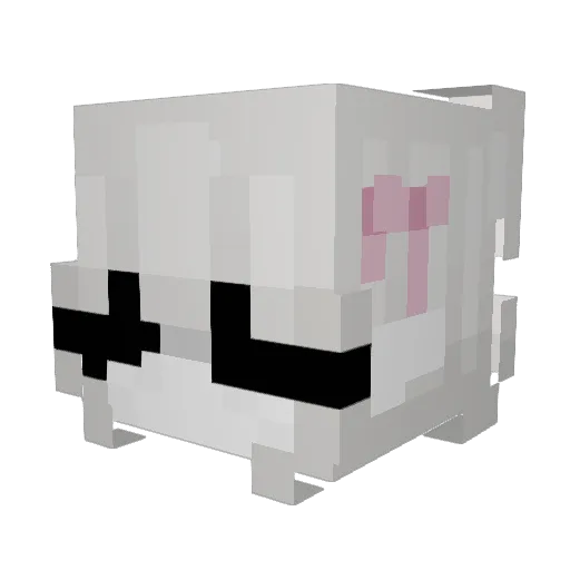 monizcka Minecraft avatar head, 3D render