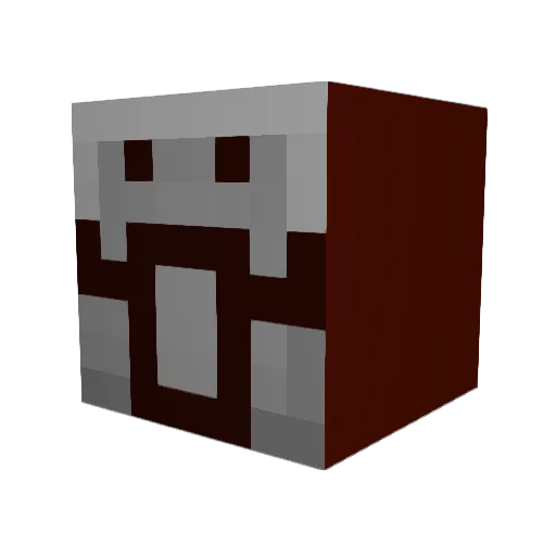 monk1313 Minecraft avatar head, 3D render