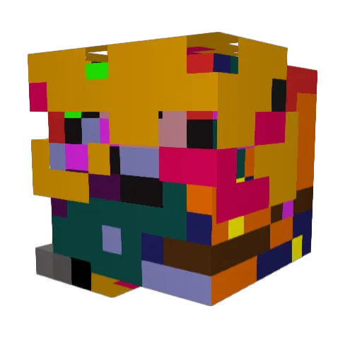 monke6078 Minecraft avatar head, 3D render