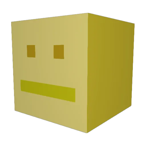 monke874 Minecraft avatar head, 3D render