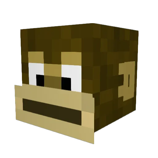 monkeman099 Minecraft avatar head, 3D render