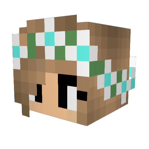 monkey10018 Minecraft avatar head, 3D render