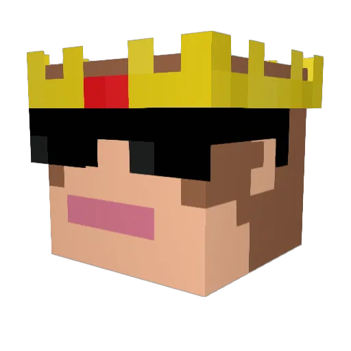 monkey14456 Minecraft avatar head, 3D render