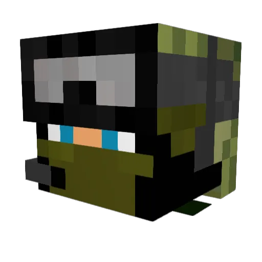 monkey250510 Minecraft avatar head, 3D render