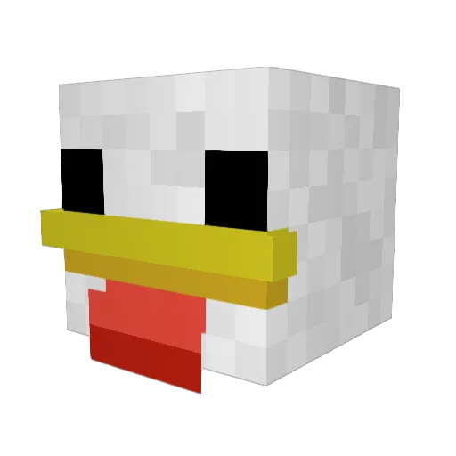 monkey398 Minecraft avatar head, 3D render