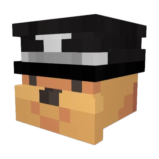 monkey8940 Minecraft avatar head, 3D render