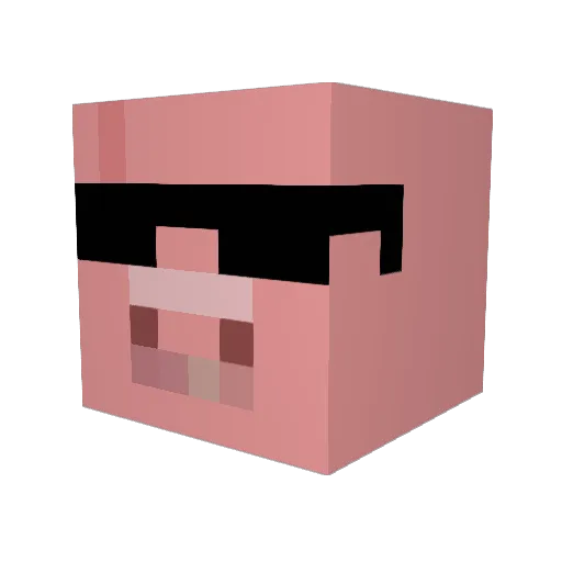 monkey8magic Minecraft avatar head, 3D render