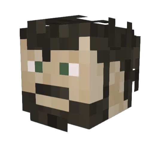 monkey_c95 Minecraft avatar head, 3D render
