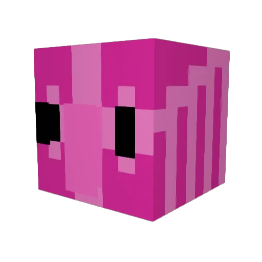 monkey_hanger Minecraft avatar head, 3D render