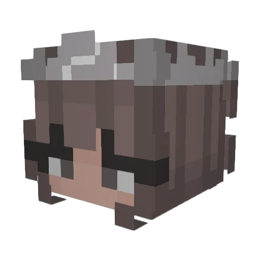 monkeybloss Minecraft avatar head, 3D render