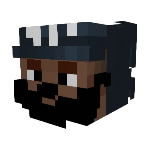 monkeyboy445 Minecraft avatar head, 3D render