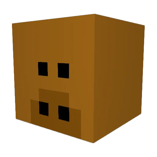 monkeybus Minecraft avatar head, 3D render