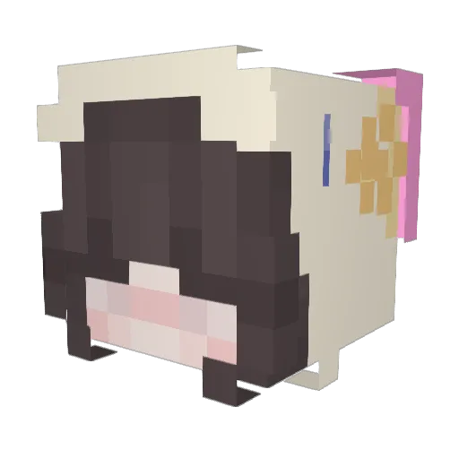 monkeycharm Minecraft avatar head, 3D render