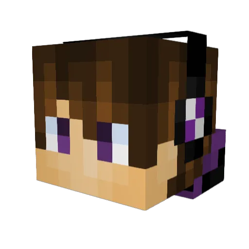 monkeyder Minecraft avatar head, 3D render