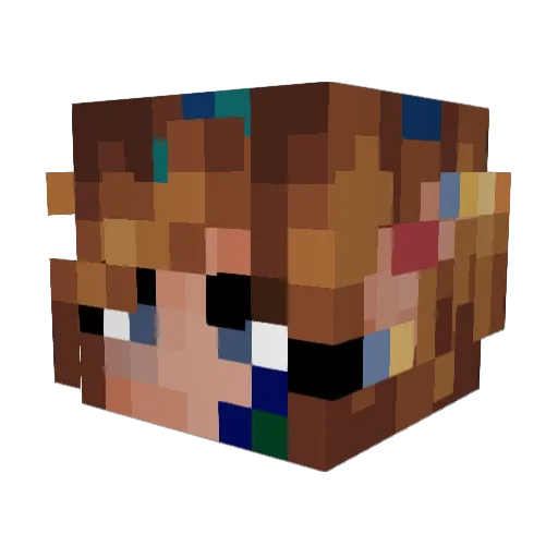 monkeydog13 Minecraft avatar head, 3D render