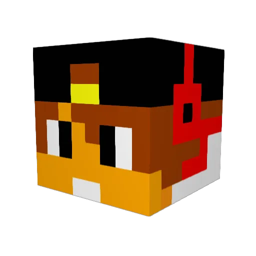 monkeydude66 Minecraft avatar head, 3D render