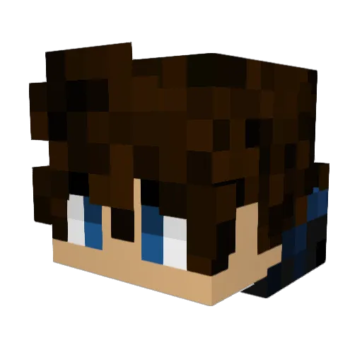 monkeyeye123 Minecraft avatar head, 3D render