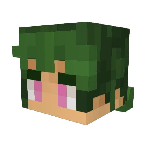 monkeyface46 Minecraft avatar head, 3D render