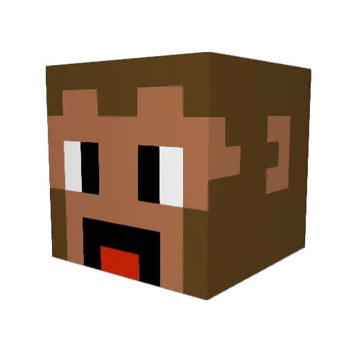 monkeygod____ Minecraft avatar head, 3D render