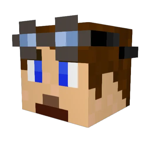 monkeyhates Minecraft avatar head, 3D render