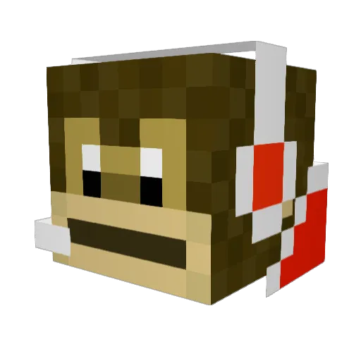 monkeyjojo2005 Minecraft avatar head, 3D render
