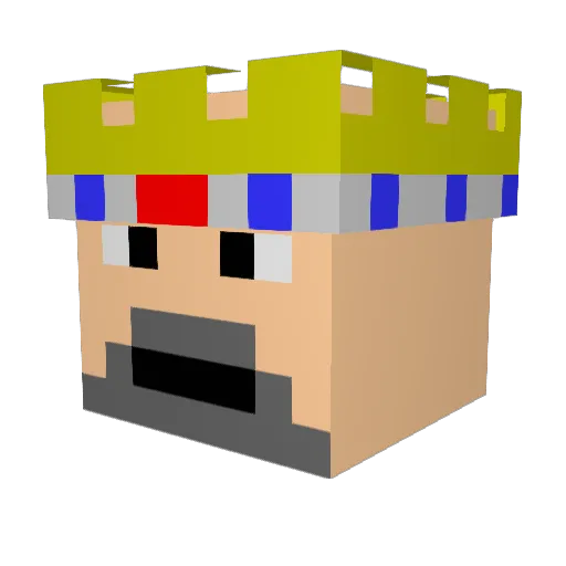 monkeykilla Minecraft avatar head, 3D render