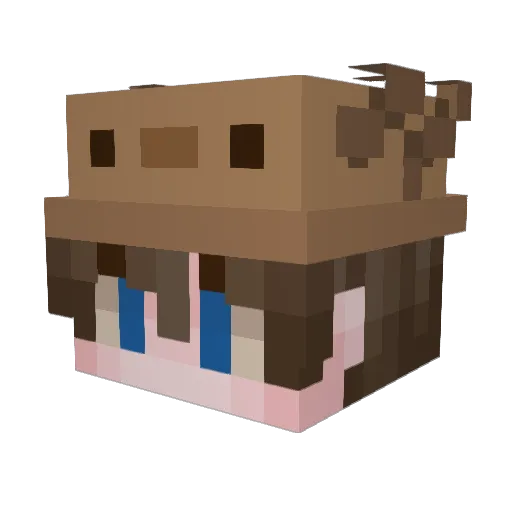 monkeykiller125 Minecraft avatar head, 3D render