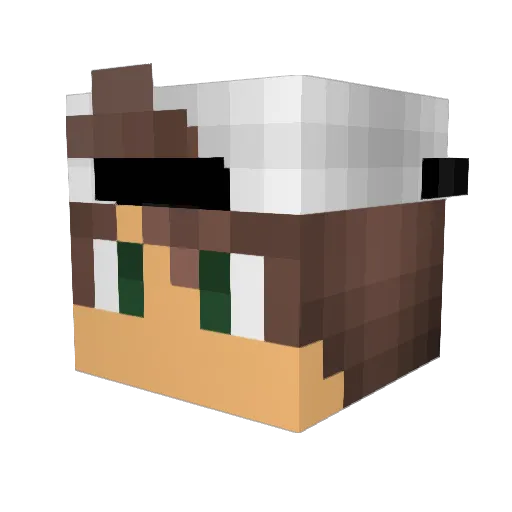 monkeymad675 Minecraft avatar head, 3D render